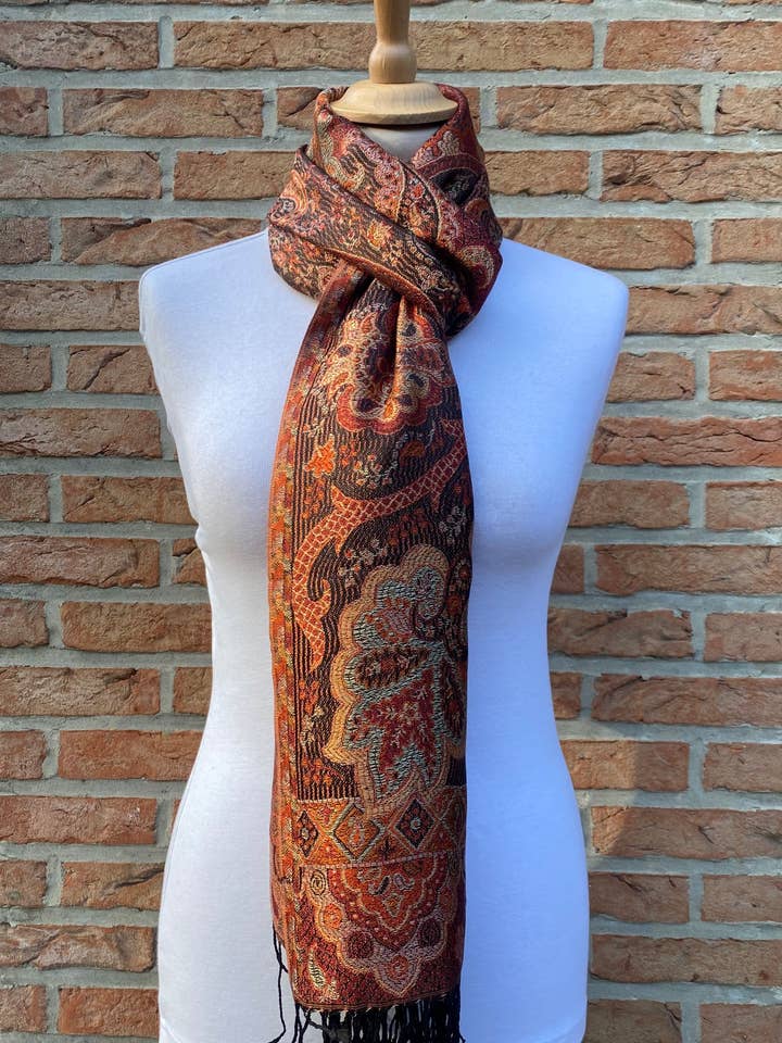 SHANDRANI SCARF - 100% SILK for wholesale by DIWALI PARIS