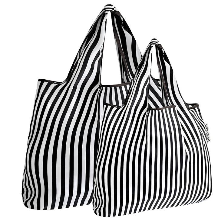 Sacs d'épicerie réutilisables en nylon Wrapables, grands et petits, lot de 2 pour la vente par Wrapables.com