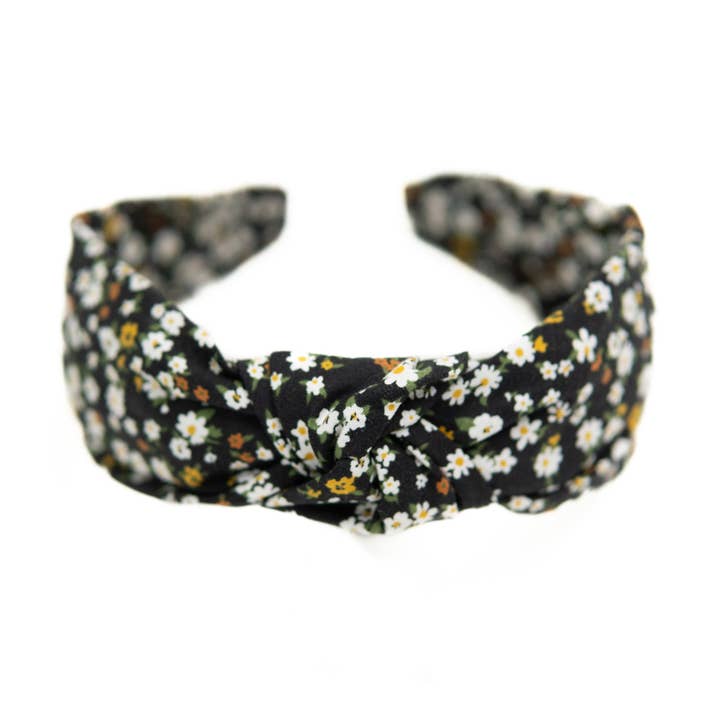 Midnight Floral - Women's Knotted Headband for wholesale by Boon Ties