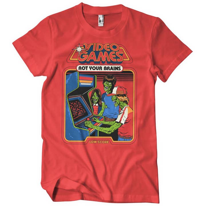 Hybris Production AB - Vendita all'ingrosso Maglietta stampata - Unisex - T-shirt con videogiochi Root Your Brains