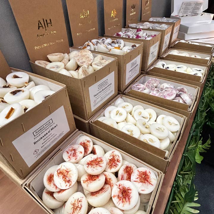 Amber Hue Candles – wholesale Wax melt – Pick your own botanical wax melts 12