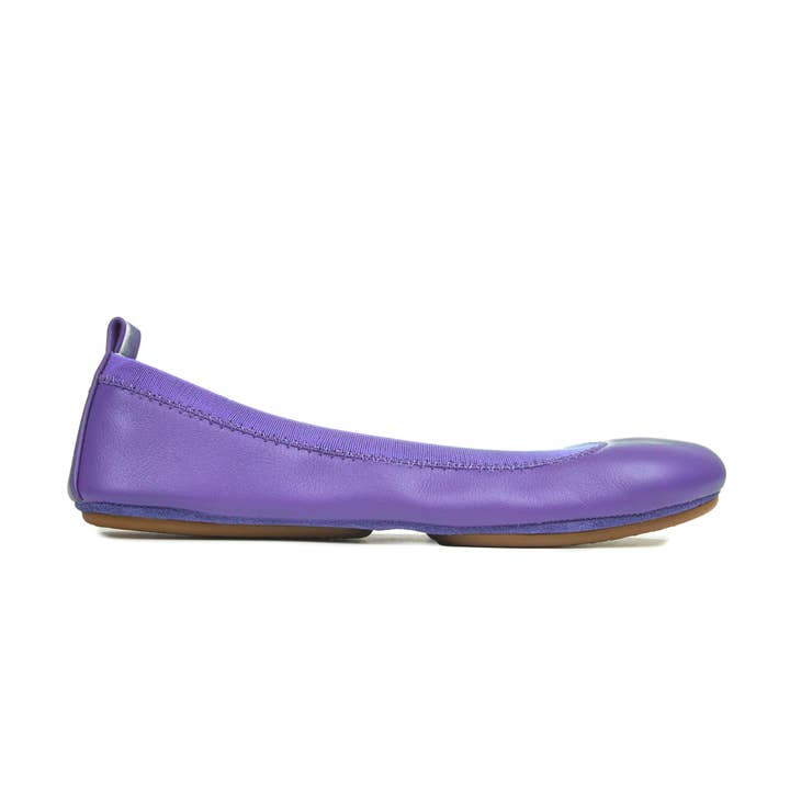 Ballerine Pliable Samara en Cuir Mauve Violet pour la vente par Yosi Samra