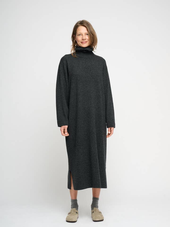 clara knit dress merino for wholesale by moshi moshi mind