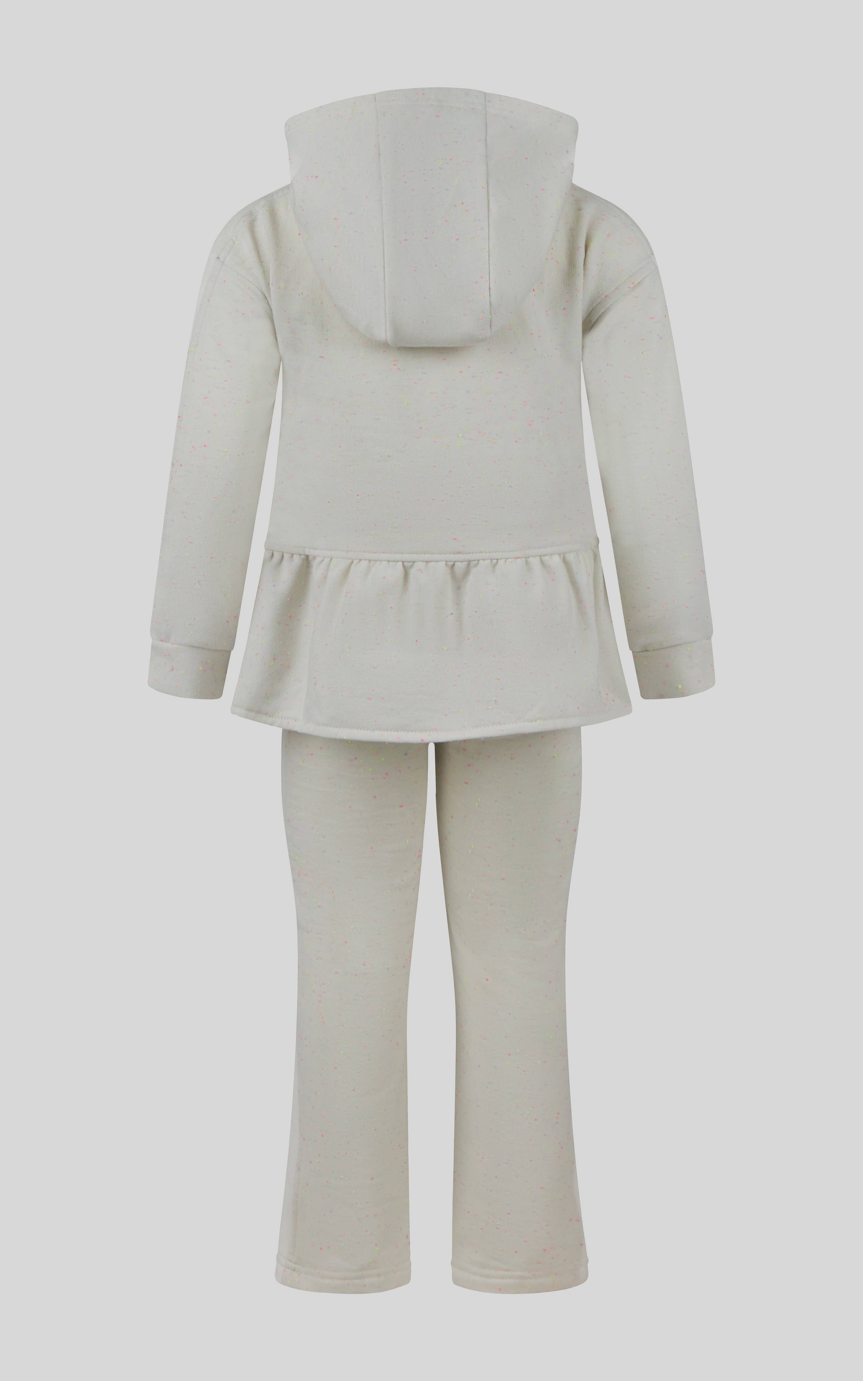 90 Degree by Reflex & Yogalicious - Wholesale Top & Pant Set - Kids - Little Girls Confetti Half Zip and Flare 2 PC Set6