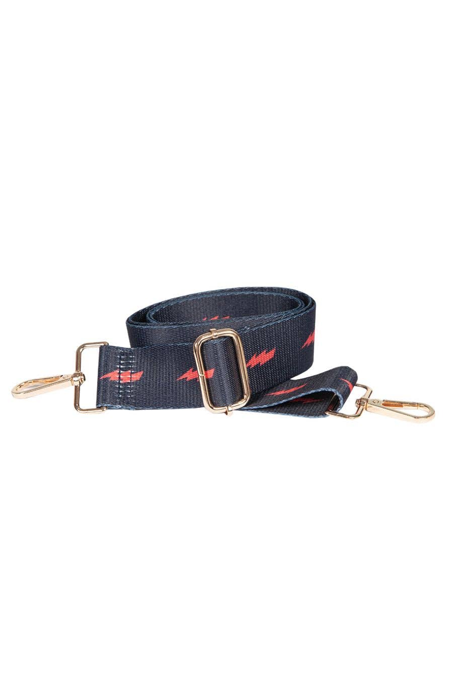 Sarta Accessories - Wholesale Bag Strap - Women's - Navy Blue Red Bag Strap With Lightning Bolt Print1