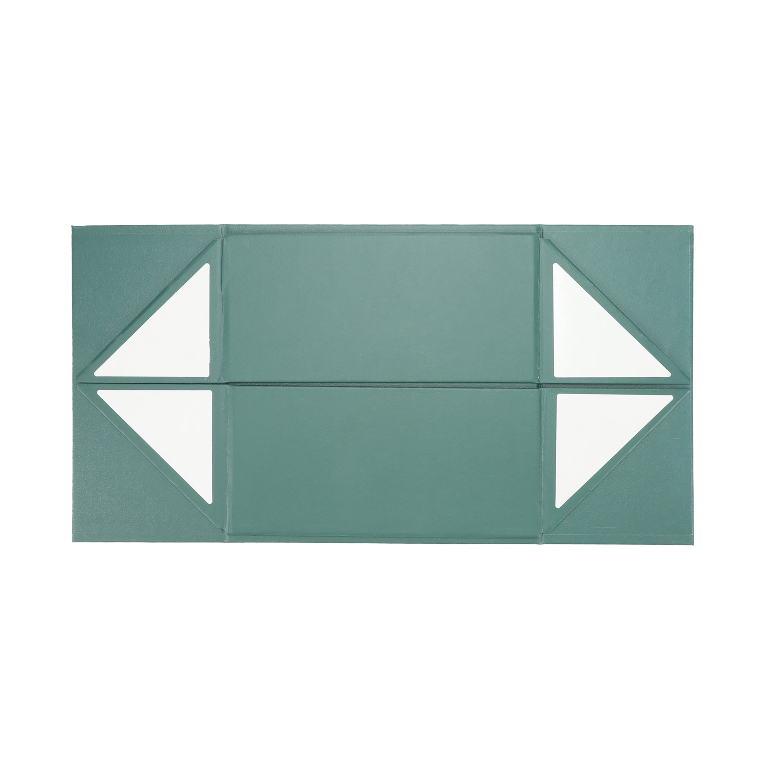 LA Ribbons Wholesale - Wholesale Gift Box - 8" x 8" x 4" Collapsible Gift Box w/ Magnetic Square Flap Lid | Forest Green2