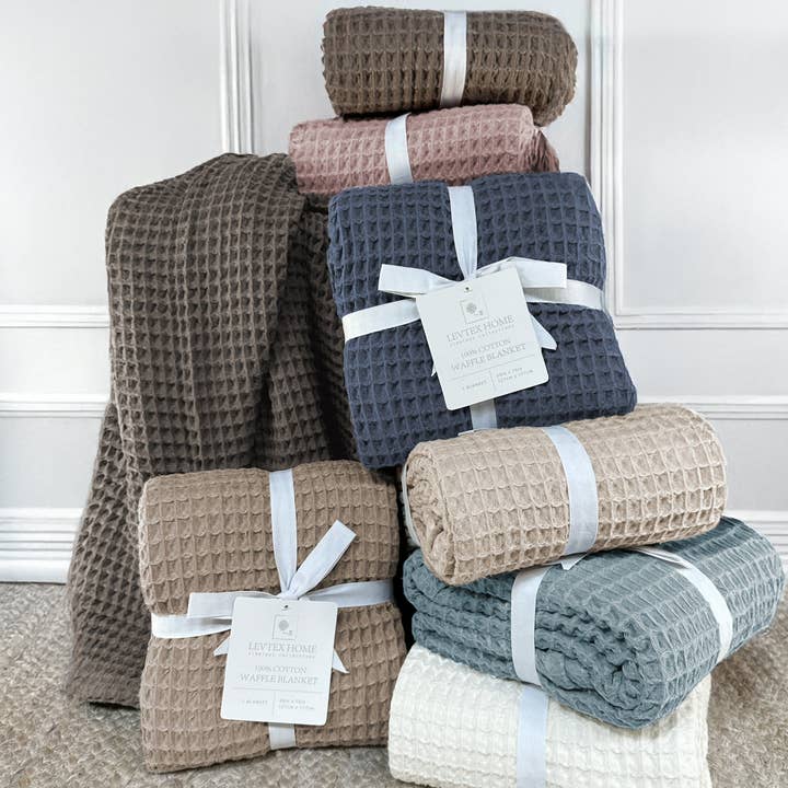 Levtex Home - Wholesale Throw Blanket - Waffle Blanket Throw20