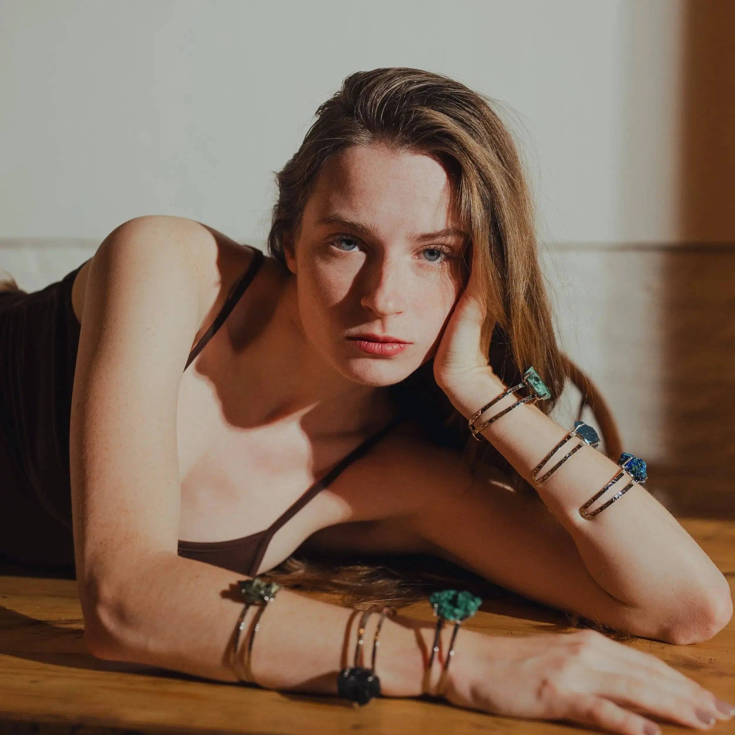 PHOEBE´S - Wholesale Cuff Bracelet - Pyrite bracelet2