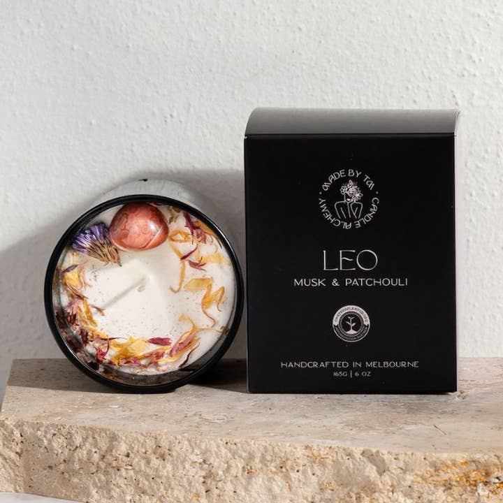 Leo Zodiac Soy Krystal Lys for engroshandel hos Lucid Works