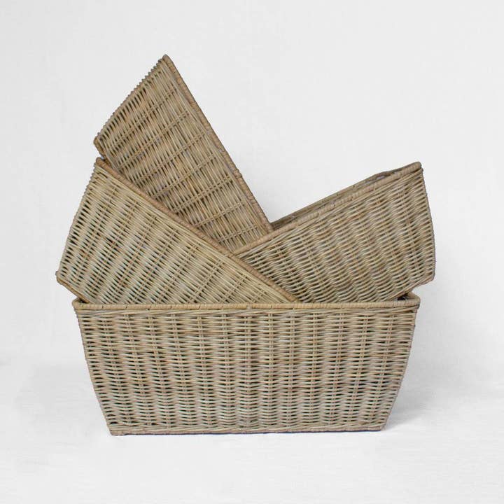 Basketly - Wholesale Basket - Wicker Tapered Storage Basket3