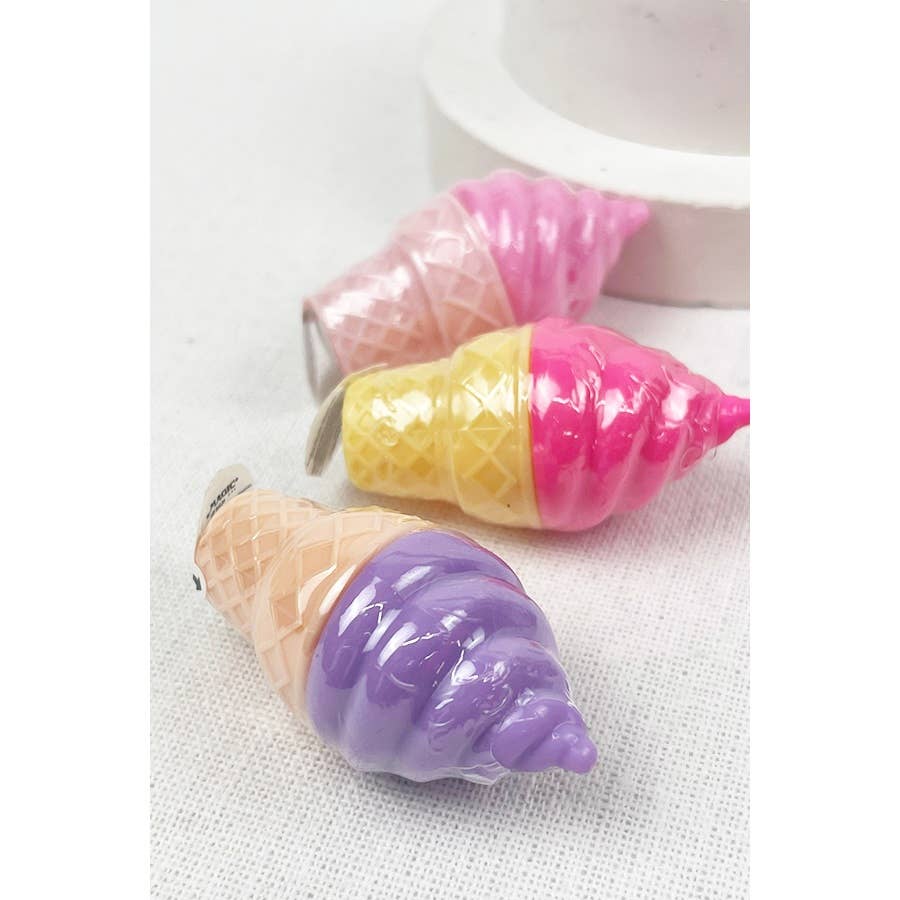 MIX COLOR Small Ice Cream Cone Lip Balm for wholesale on Faire4
