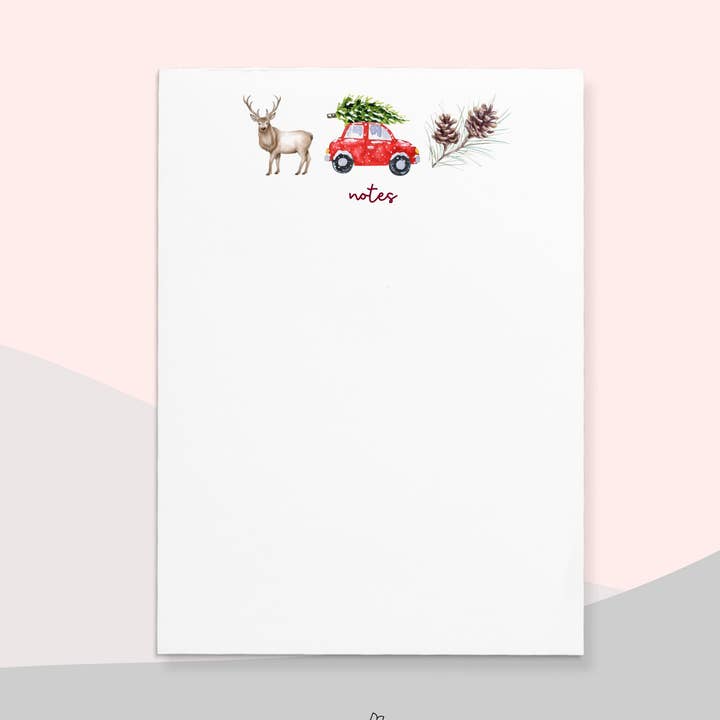Bloc-notes de Noël | 4,25" x 5,5" pour la vente par Paper and Clips Co.