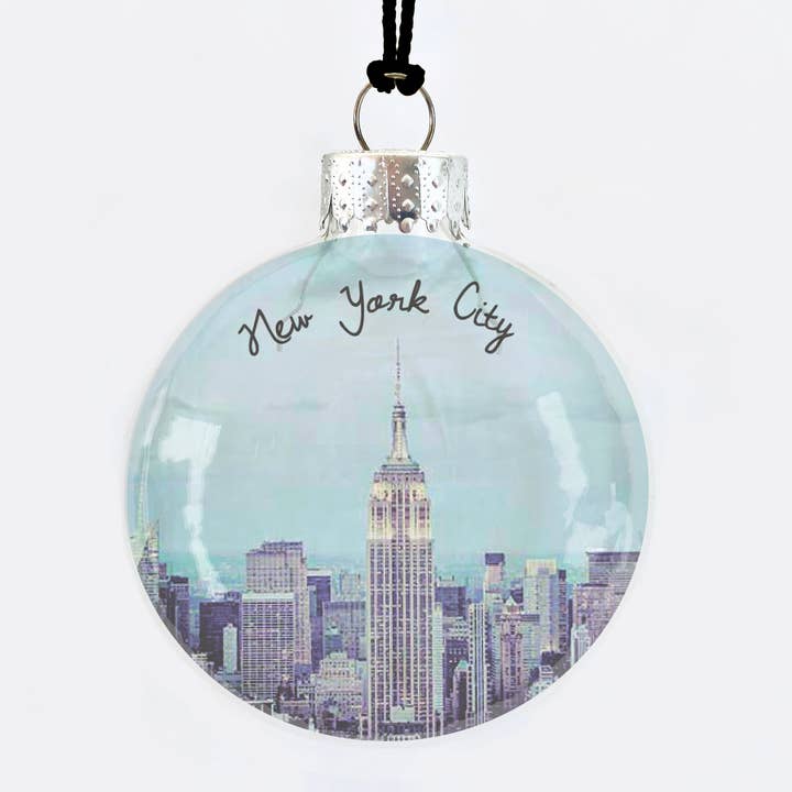 Skel & Co - Wholesale Ornament - New York Empire State Building See-Through Glass Ornament