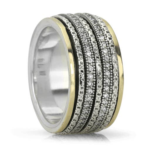 Anello da meditazione Cherish in argento Sterling per la vendita all'ingrosso da parte di MeditationRings