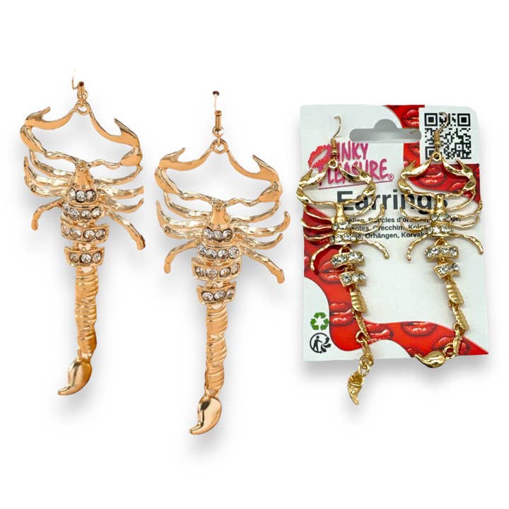 Kinky Pleasure - Wholesale Hangende/ronde oorbellen - Kinky Pleasure - S042 - Earrings - Scorpion Deluxe