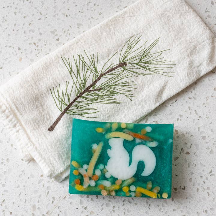 5.5 oz Squirrel Novelty Soap for wholesale by Soap By The Slice