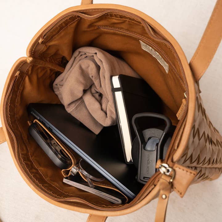 Elevate - Vente Tote bag – femme - Cabas en cuir tressé Shirin6