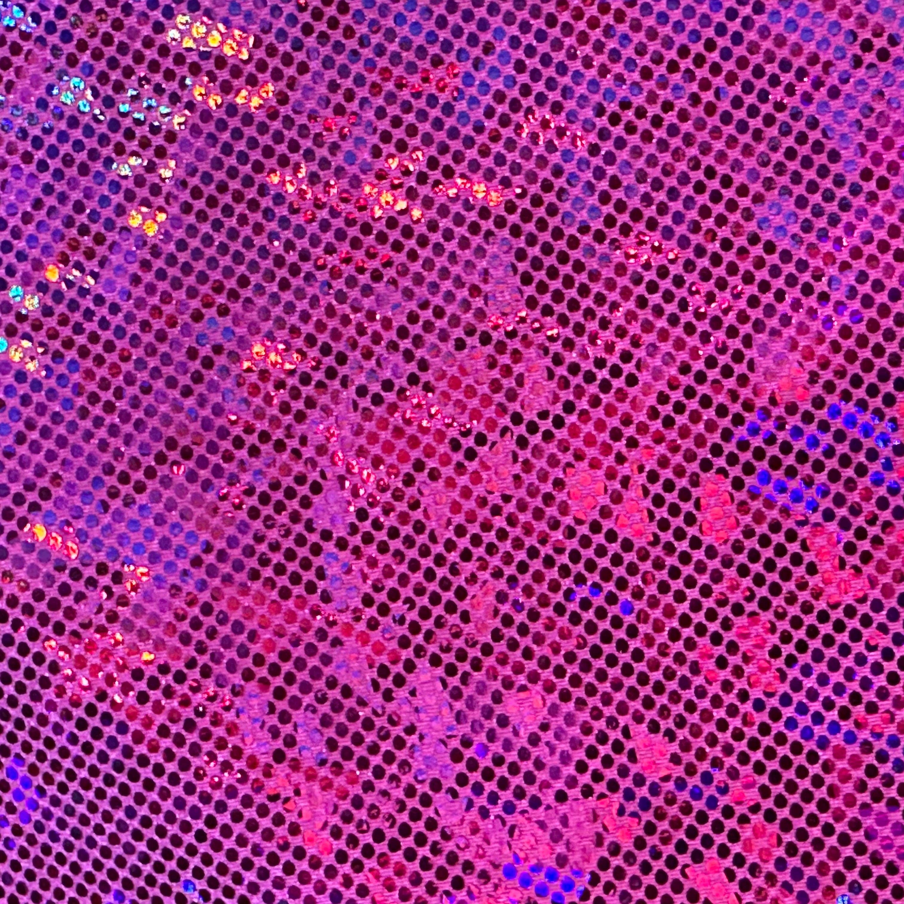 Spandex palace - Venta al por mayor Tela - Tela de nailon y elastano con diseño de holograma de cristal roto: realza tu estilo con un toque contemporáneo | Spandex Palace10