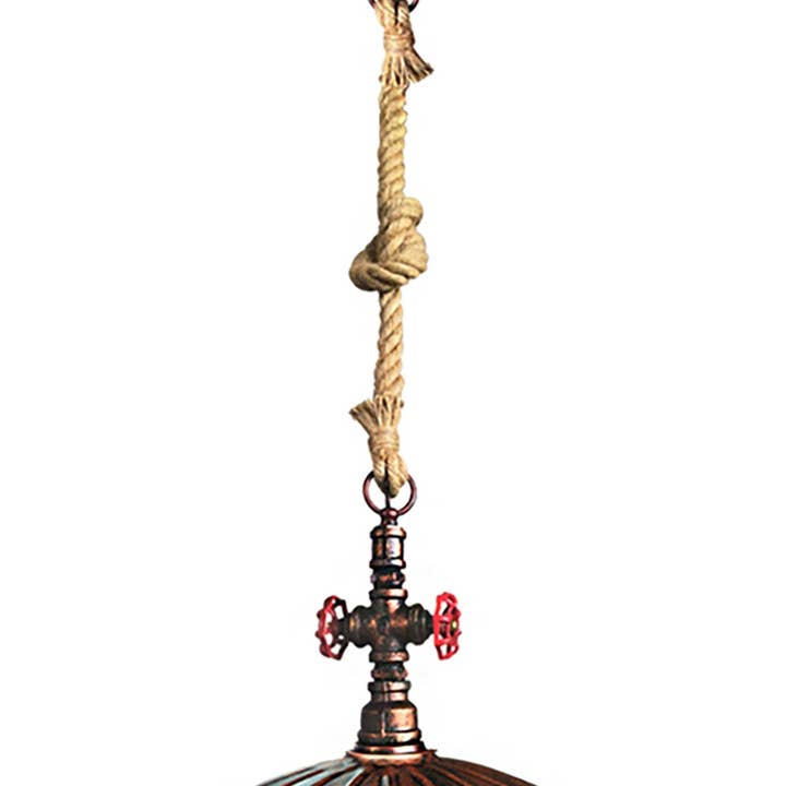 Ohno - Wholesale Chandelier/Hanging Light - Ohno Home Accessories Roxana Hanging Lamp - Copper, Red, Rope