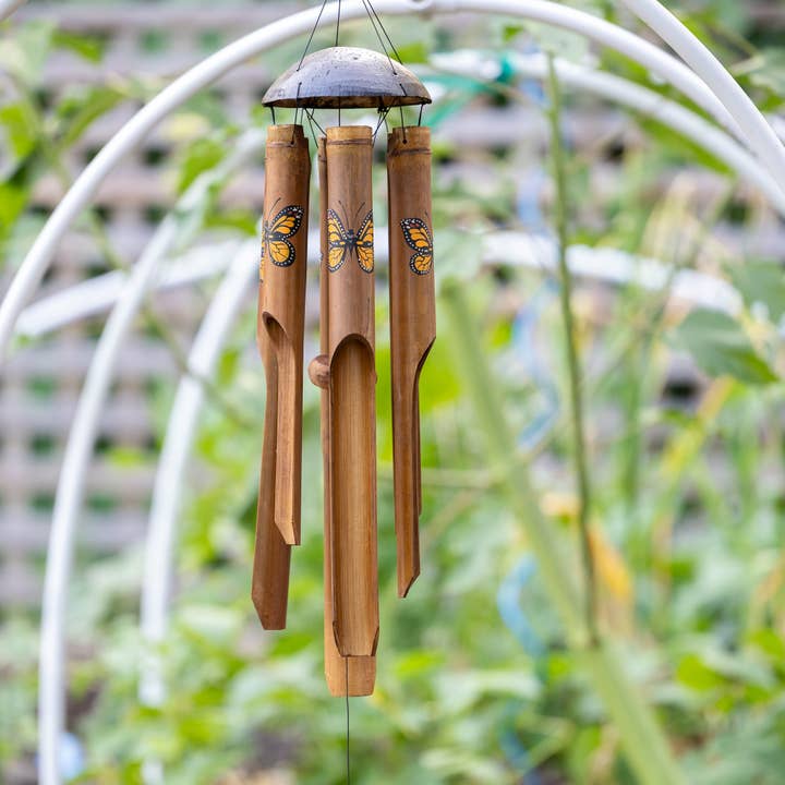 Lg. Monarch Butterfly Simple Chime for wholesale by Cohasset Gifts