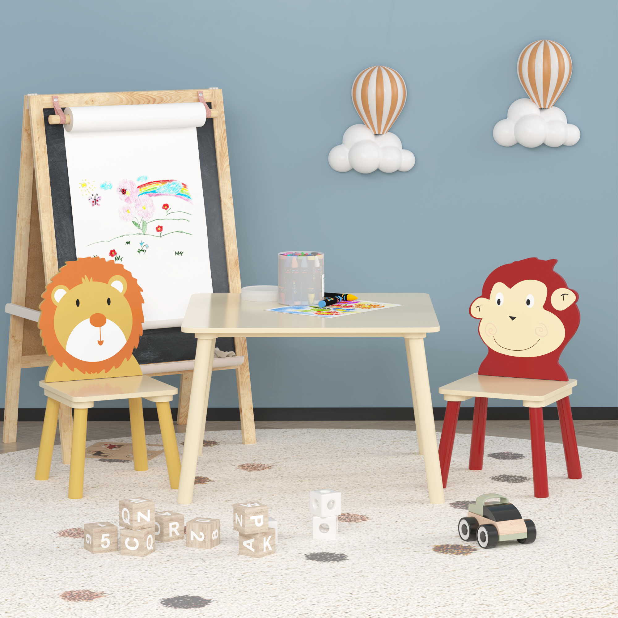 39F Inc. - Wholesale Chair - Kids - Kids Animal-Themed Table and Chair Set, Adorable Design9