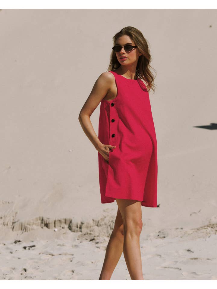 Soon Maternity - Wholesale Dress – Maternity - Maeve Linen Feeding Dress4