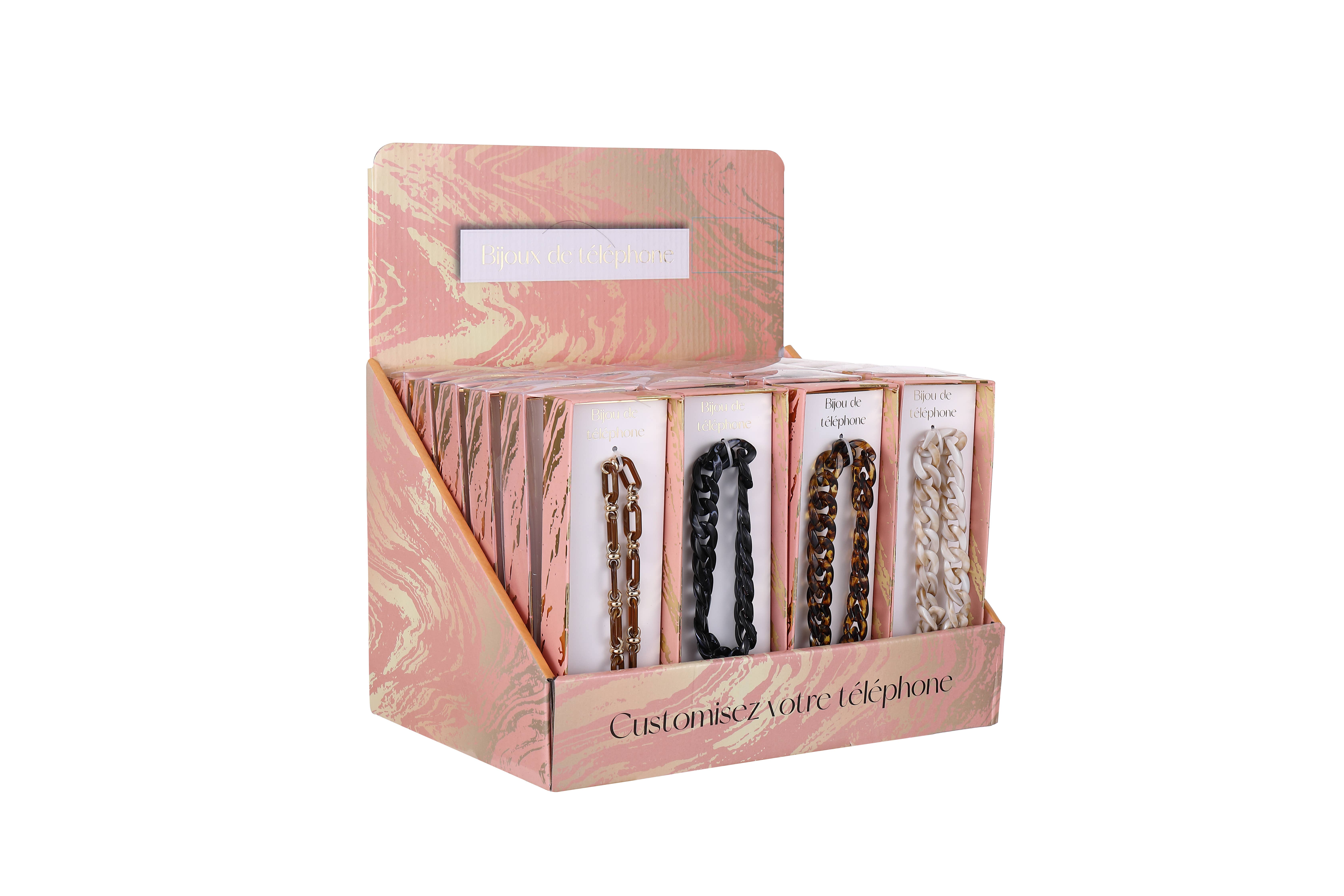 STELLA GREEN – Cabo por atacado – 24 joias para telefone (exibição)1