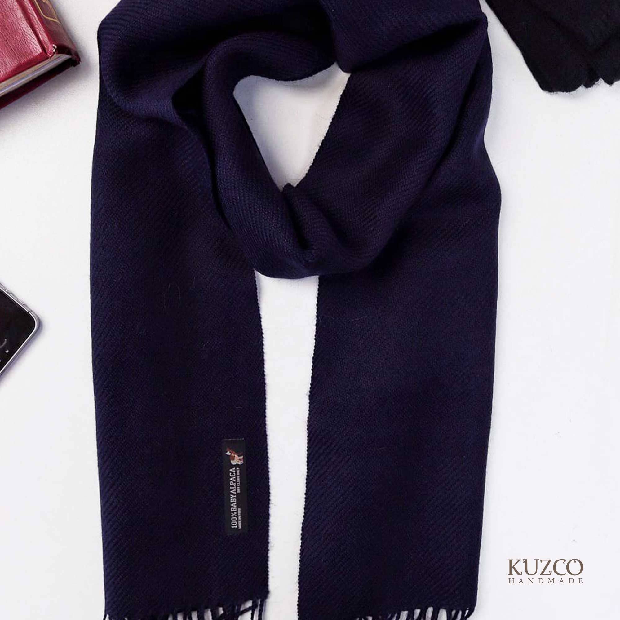 KuzcoHandmade - Vendita all'ingrosso Sciarpa - Unisex - Sciarpa in 100% lana di baby alpaca, tinta unita3