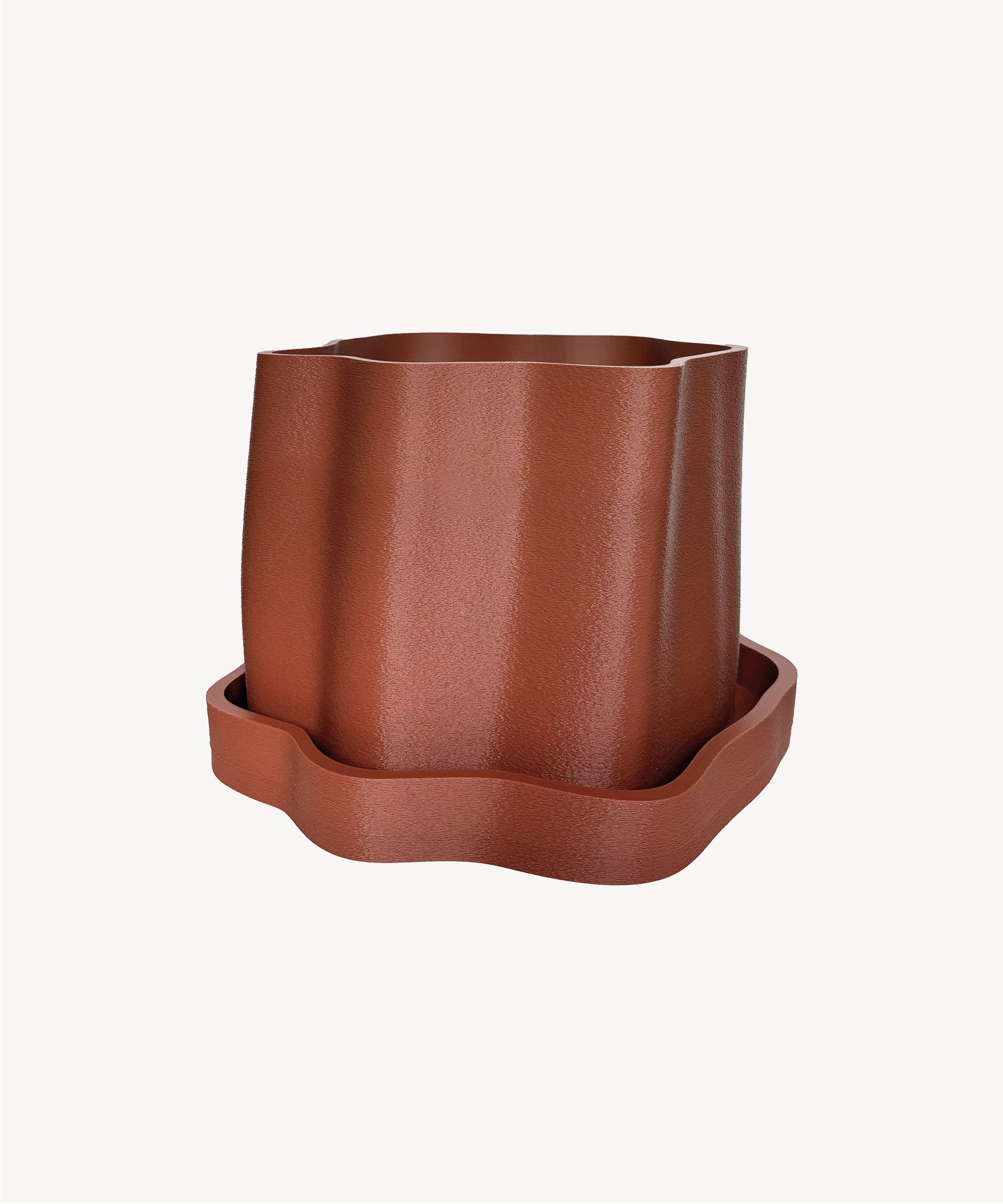 Amanitas Garden | Plant Pot 01 | Burnt Ochre for wholesale on Faire1