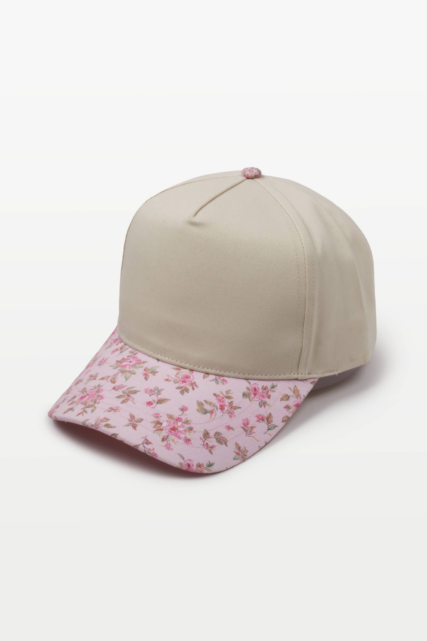 David And Young - Wholesale Baseball Cap - Women's - FLORAL PRINT BRIM Two Tone Baseball Cap1