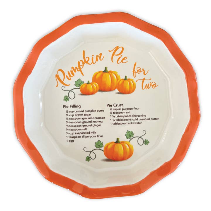 Abbey + CA Gift - Wholesale Serving Plate - !New! Mini Pie Recipe Plates 5