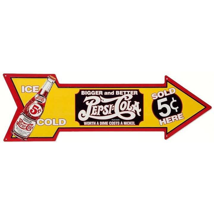 Pepsi Arrow - Large Arrow Signs for wholesale by Signs 4 Fun