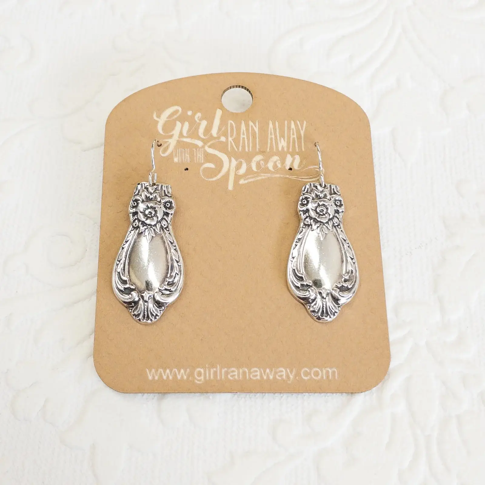 Girl Ran Away With the Spoon - Wholesale Dangle Earrings - Silverware Handle Earrings5