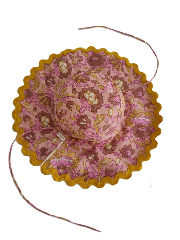 Summer Sun Hat : Reversible : PASTEL PINK : Infant : Toddler : Tween for wholesale by Yo Baby