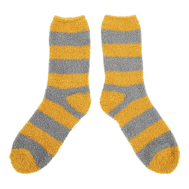 Bioworld Merchandising - Wholesale Socks - Unisex - Harry Potter Hufflepuff Badger Adult Chenille Crew Socks2