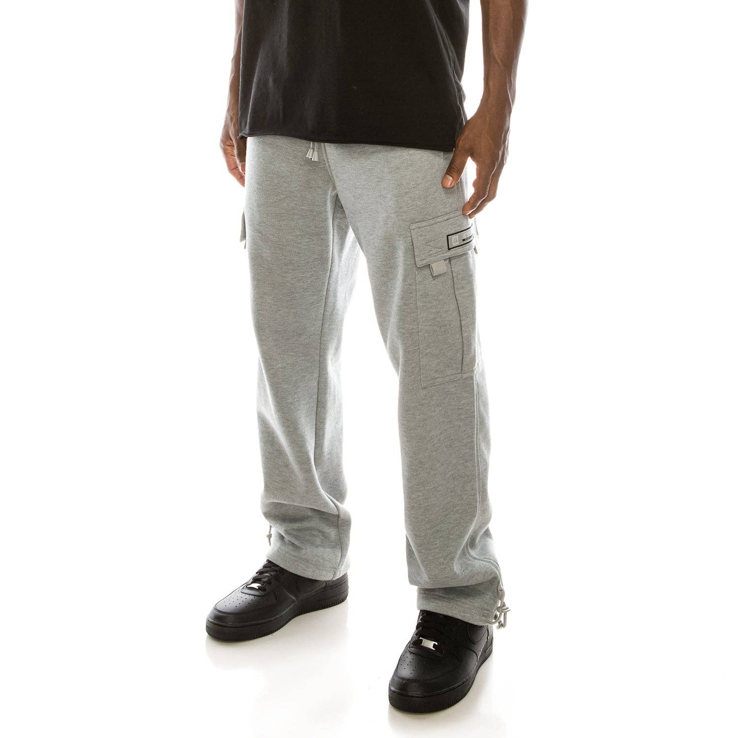 Victorious - Wholesale Pants - Men's - FL77 SOLID FLEECE HEAVYWEIGHT CARGO SWEATPANTS (OPEN PACK)17