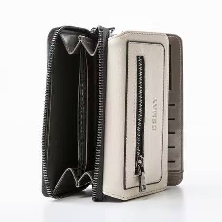 ESMAY – Großhandel Brieftasche – Damen – Vegane Geldbörse Alina in Schwarz0