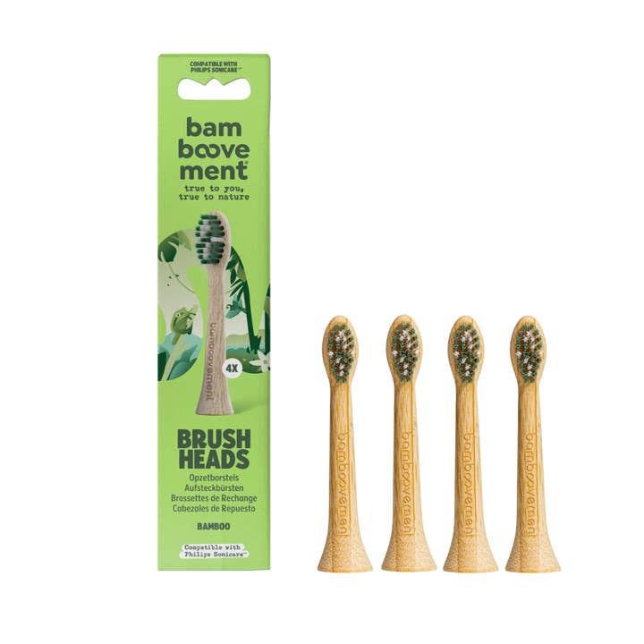 Bamboo Brush Heads compatible with Philips Sonicare® for wholesale by Bamboovement