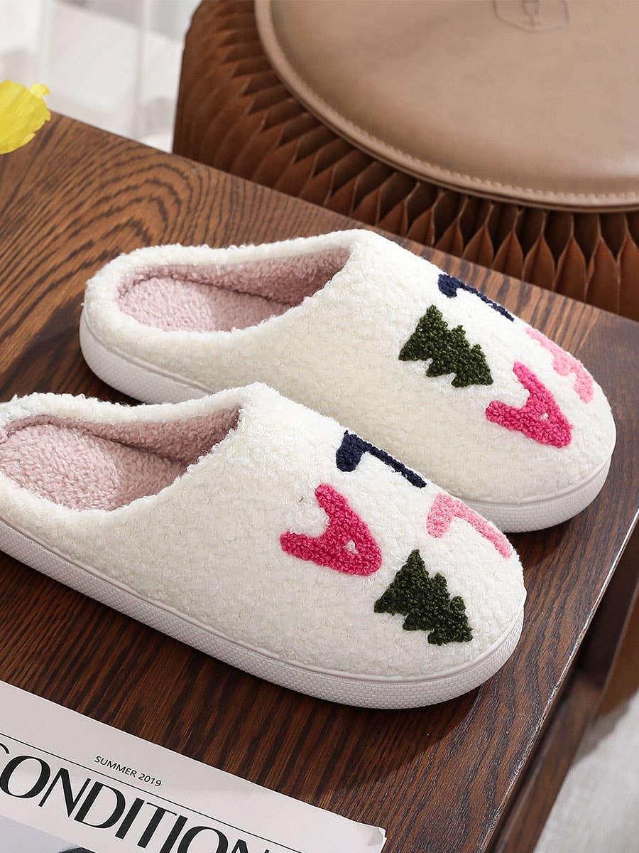 DOUBLJU - Wholesale Slippers - Women's - Christmas Winter Home Grinch Pattern Fuzzy Slippers15
