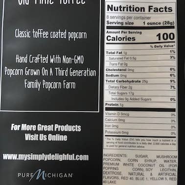 Simply Delightful - Wholesale Popcorn - Old Time Toffee Corn