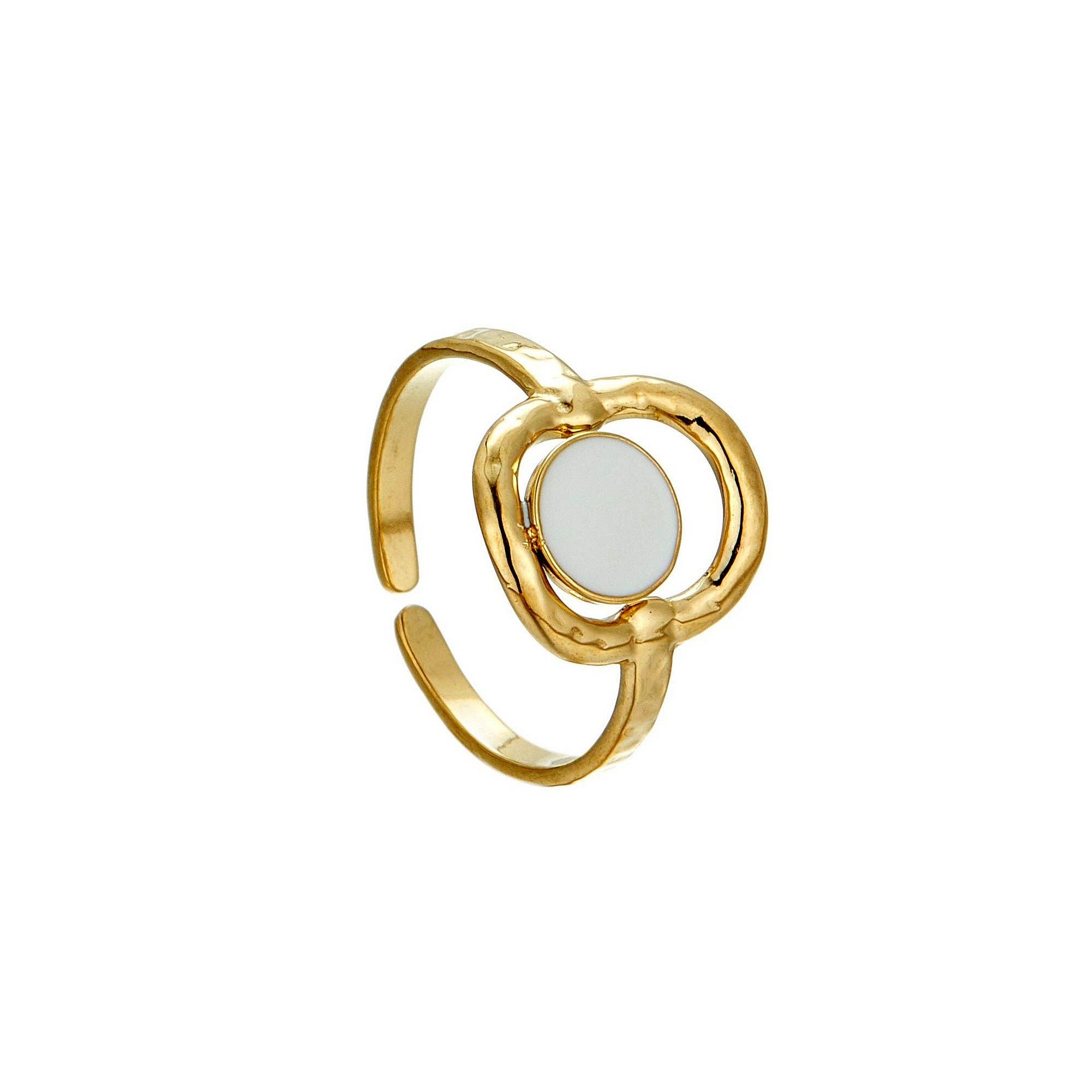 BELLE MISS - Wholesale Cocktail/Statement Ring - Unnfrid adjustable steel ring3