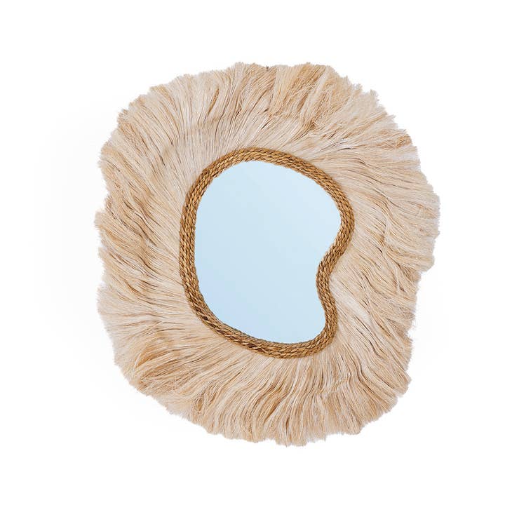 The La Principessa Mirror - Natural - L for wholesale by Bazar Bizar Living