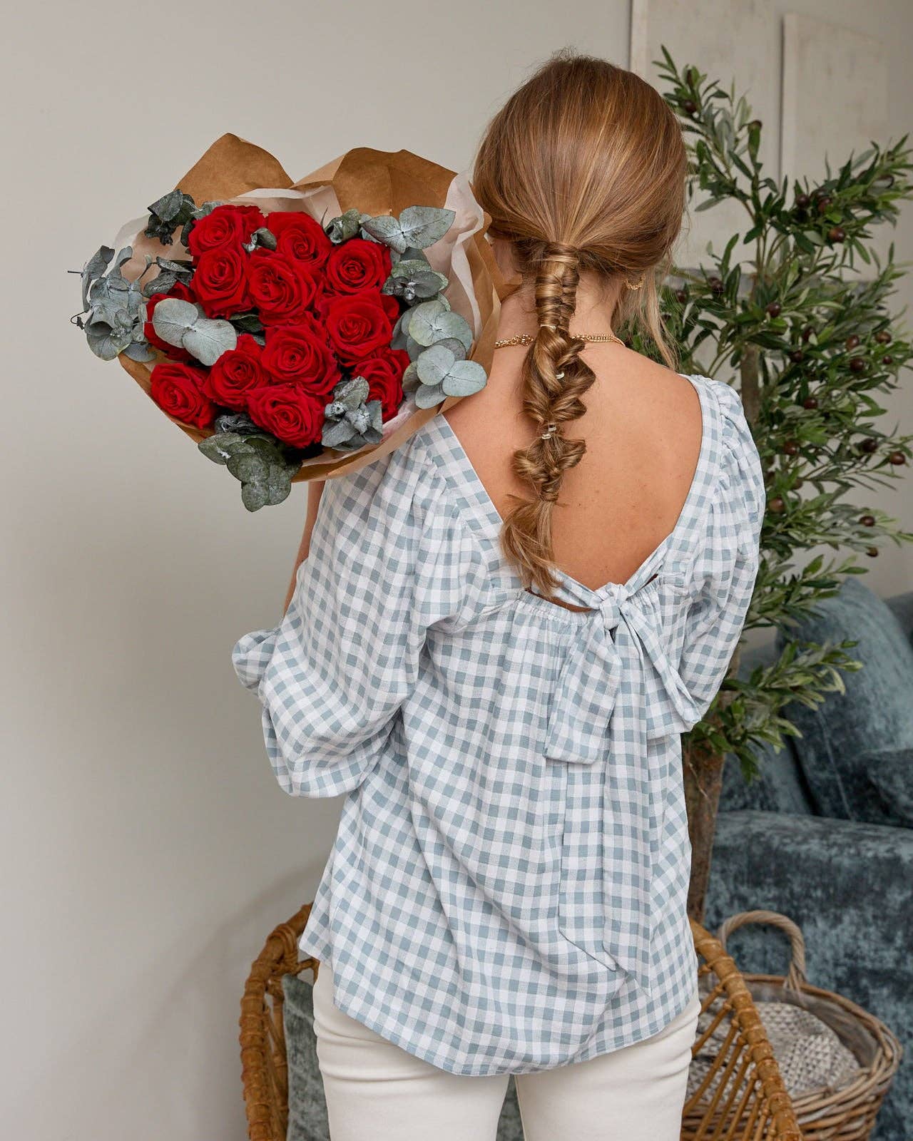 Concari.flores Preservadas - Wholesale Artificial Flowers - BOUQUET OF PRESERVED RED ROSES2