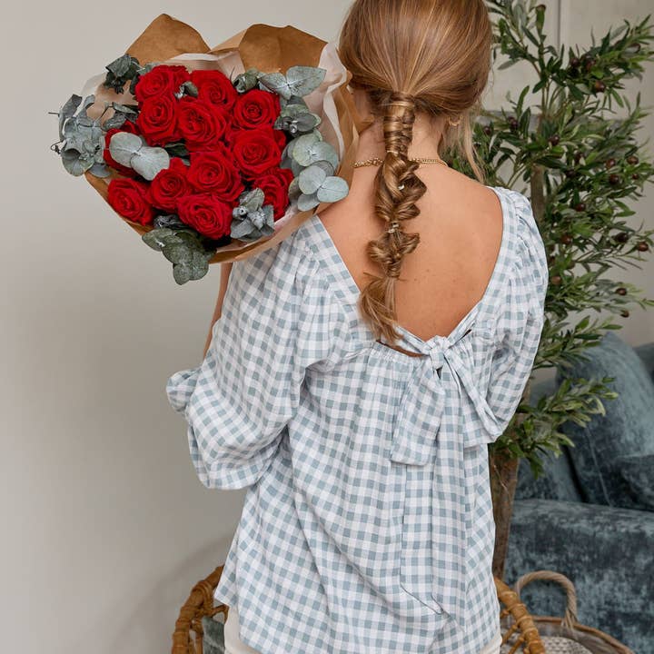 Concari.flores Preservadas - Wholesale Artificial Flowers - BOUQUET OF PRESERVED RED ROSES2