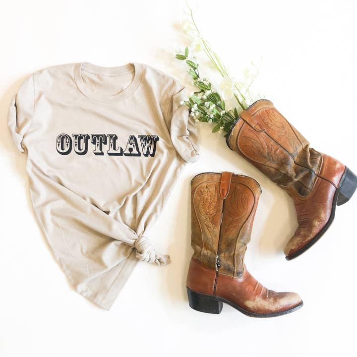 Peach Closet - Wholesale Screen Printed T-Shirt - Women's - Outlaw Tee