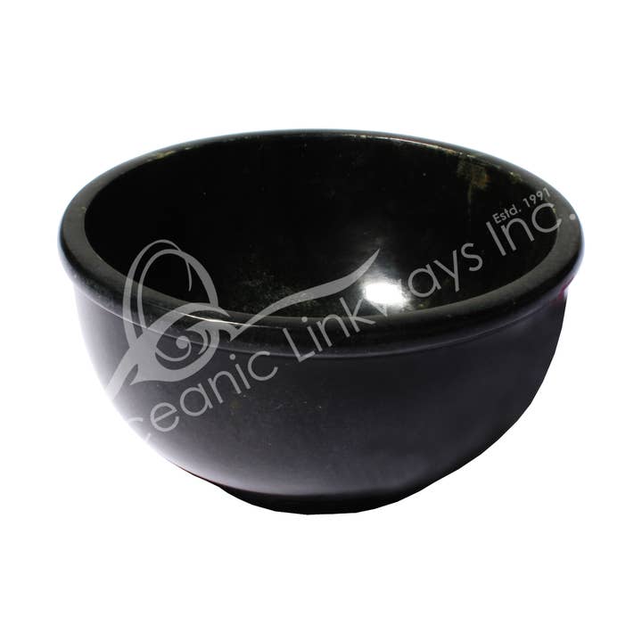 Oceanic Linkways Inc - Wholesale Decorative plate/dish/bowl - BOWL - SOAPSTONE, BLACK 3"0