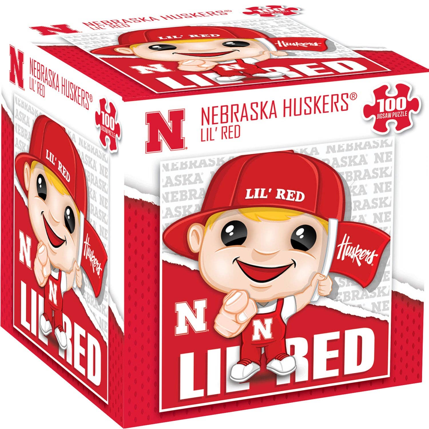 Masterpieces Puzzles - Wholesale Puzzle - Adult - Nebraska Cornhuskers - NCAA Mascot 100 Piece Jigsaw Puzzle0