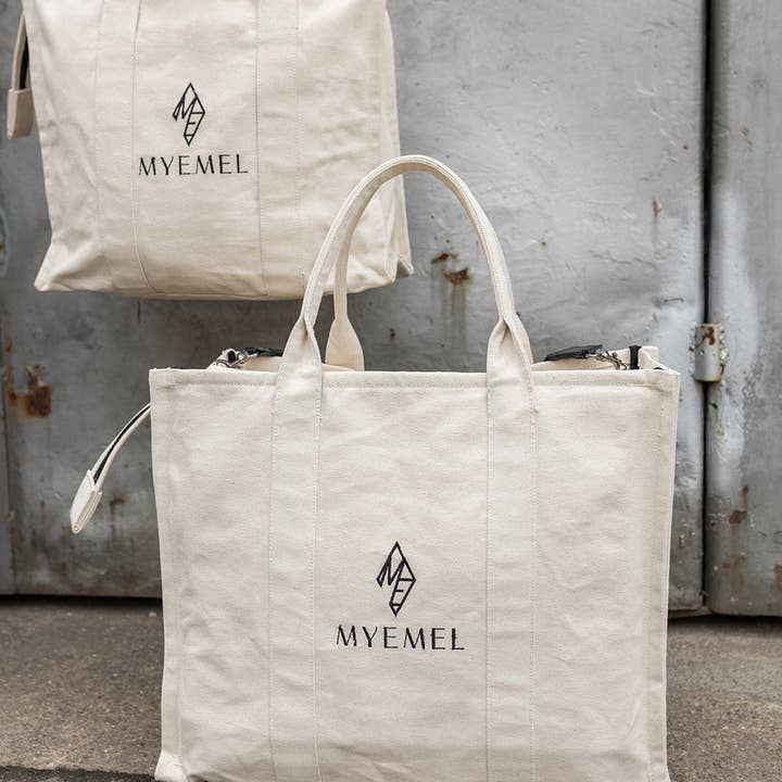 Canvas shopper bag for wholesale by MYEMEL
