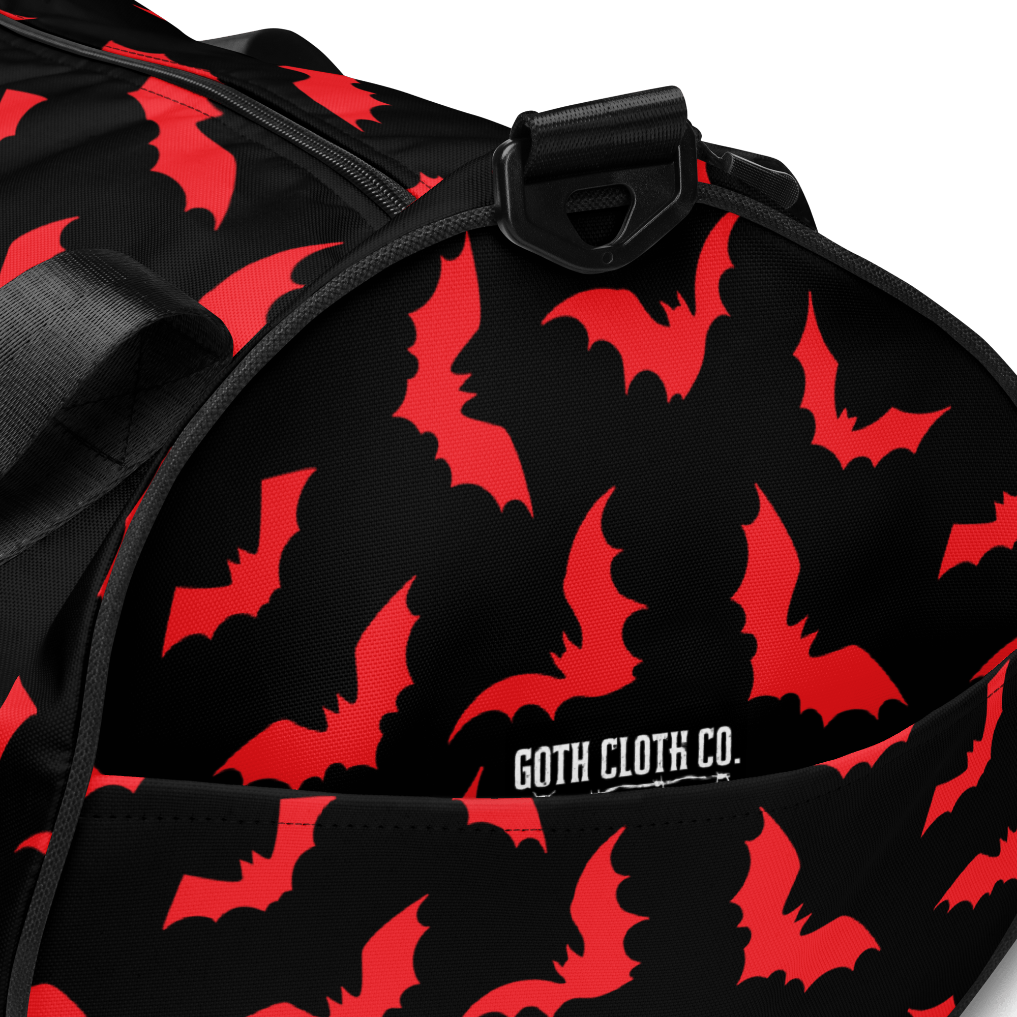Goth Cloth Co. - Wholesale Weekender Bag - Women's - Bloody Bats Gym Bag9