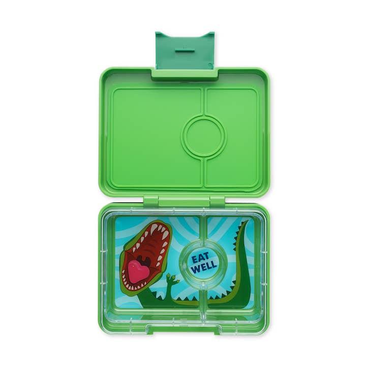 Yumbox Snack 3-fack Bento Box - Grön - Dino Bricka för wholesale av Mini Hippo
